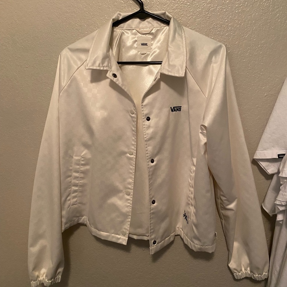 Vans silk checkerboard jacket size medium